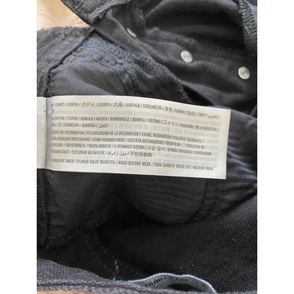 Hollister Women’s High Rise Mom Jean Shorts Distressed Black Size 26 - Picture 7 of 9